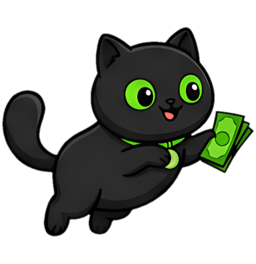 gat0 mid-air, grabbing cash